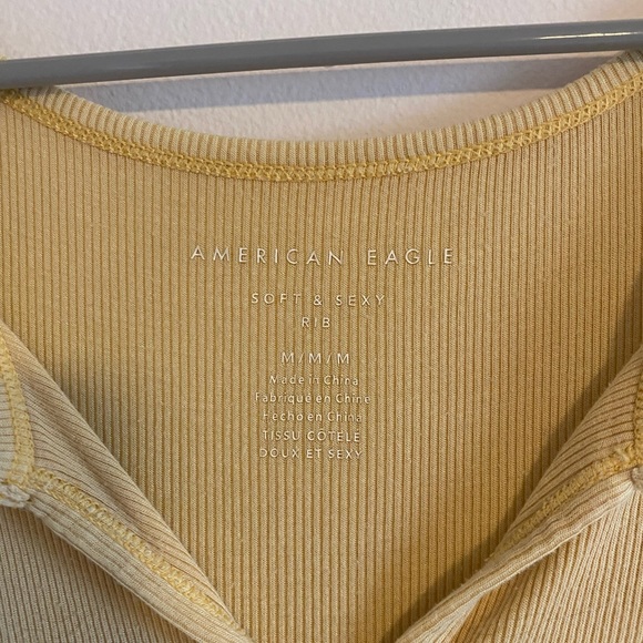 Yellow American Eagle soft and sexy top - Picture 2 of 3